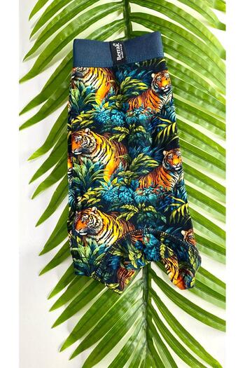 Berrak 4431 Model Digital Printed and Patterned Lycra Boxers