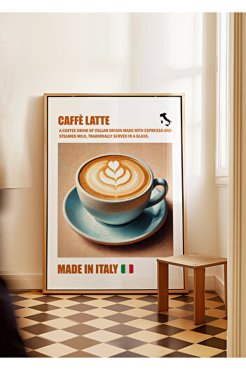 ARTHOUSECOLLECTIVE Latte - Coffee Poster - Frameless Poster in Painting Dimensions