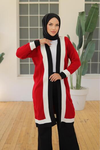 SHİROSA Hijab Long Women's Cardigan