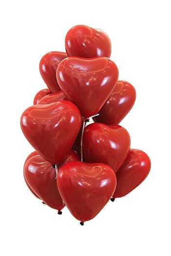 ferah feza 30 Pieces Heart Balloons - Indoor Decoration for Birthday and Special Day