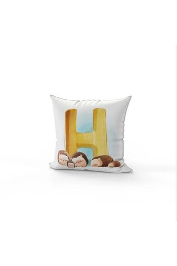 The Mia 30X30Cm Letter H Children's Pillow