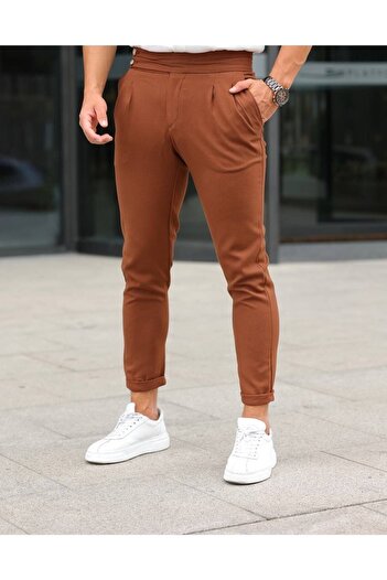 BYATA MENS STYLE Men's Italian Cut Fabric Trousers