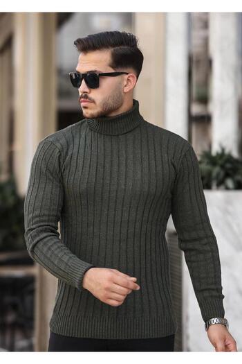 LUPERCUS Khaki Men's Knitwear Sweater