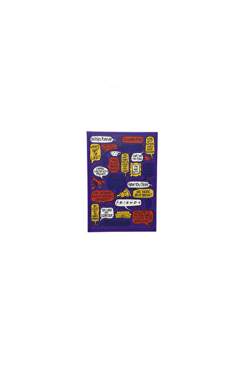 Mabbels Friends 30. Year Blue Hard Cover Lined Notebook