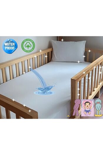 OGUZ ATA CONCEPT OĞUZ ATA CONCEPT 100% COTTON WATERPROOF RUBBERED LEAF MATTRESS PROTECTOR ALEZ