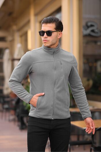 northerner Men's Zippered Fleece Winter Fleece Anti-Pilling