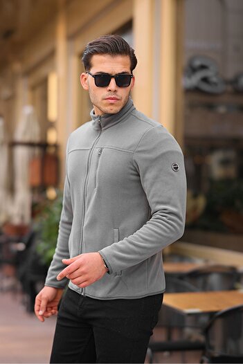 northerner Men's Zippered Fleece Winter Fleece Anti-Pilling