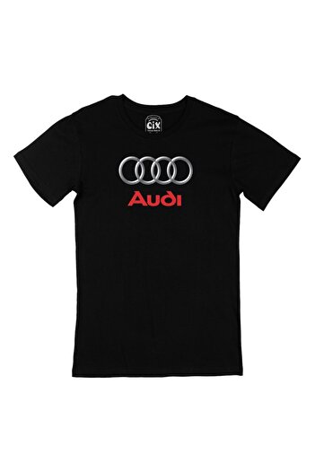 Cix Μαύρο μπλουζάκι με λογότυπο Audi
