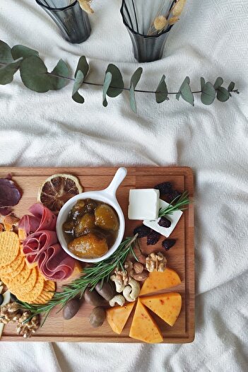 Raven for Home Doğal Ahşap Peynir Ve Sunum Tabağı Dikdörtgen Kayın Ağacı - Natural Renk