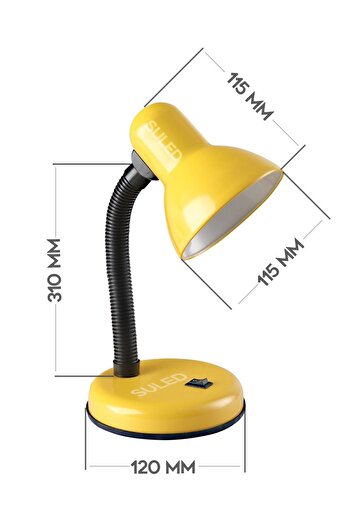 SULED Masa Lambası E27 Standart Ampül 220V Esnek Açısı Ayarlanabilir Çocuk Odası ve Çalışma Lambası