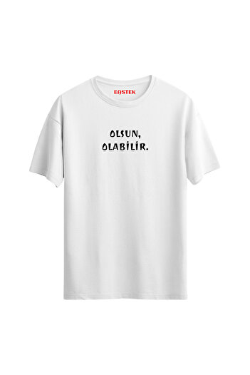 Açık Garaj Unisex "Είναι, μπορεί." Τυπωμένο κανονικό μπλουζάκι