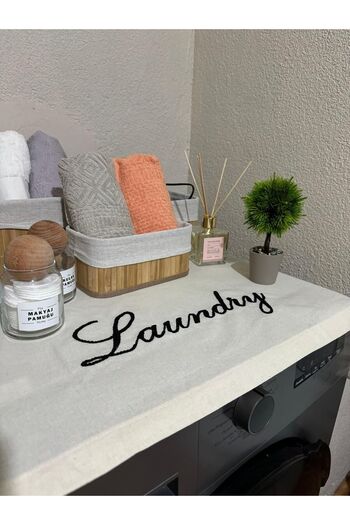 ebrulim Punch Embroidered Washing Machine Cover