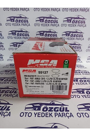 MGA 55127 Fıat Doblo+linea+punto Evo 2010 1.3-1.6 Jtd 90 Uyumlu Beygir Ön Fren Balatası