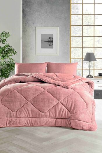 ELY PARKER Soft Double Colored Duvet-wellsoft-double-Sided 195x215 Pink