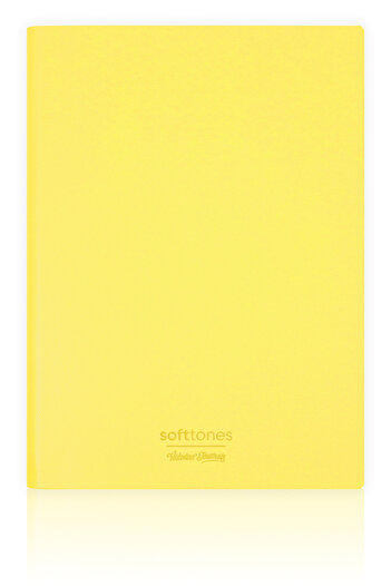 Victoria's Journals Softtons A5 Striped Notebook with Flexible Cover - Cream 128 Yp