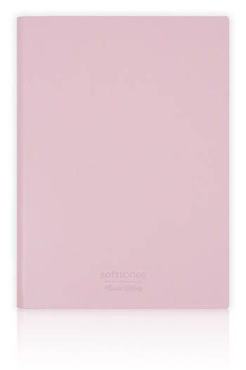 Victoria's Journals Softtons Notebook with Flexible Cover - Cream 128 Yp. Checkered