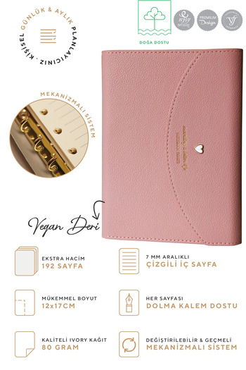 Victoria's Journals 12X17Cm Ivory Mechanical Notebook - 96 Sheets