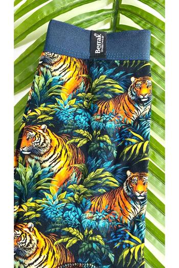 Berrak 4431 Model Digital Printed and Patterned Lycra Boxers