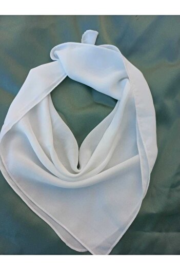 elvin aksesuar White Chiffon Scarf