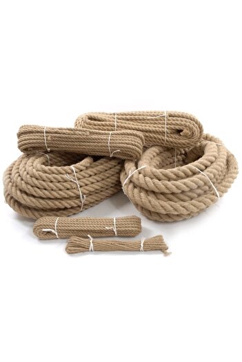 ege çuval 5 Mm 10 Meters Jute Rope Rope Decorative Wire Mesh Rope