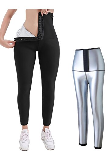 MİSTİRİK Sauna-Leggings Model Two Size Slimming Body Shaping Slimming Waist-Agraphed Corset Leggings