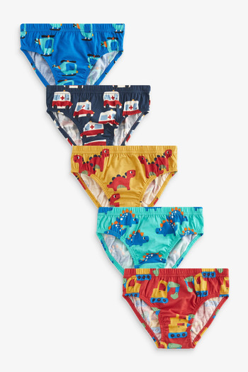 Next Baby Pack of 5 100% Cotton Patterned Panties