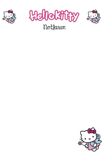 Srctech Hello Kity Planner Unlined Ruled and Checkered Notepad A5 Size Set of 3