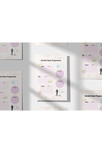 Srctech Daily Diet Planner A5 Size 50 Sheets