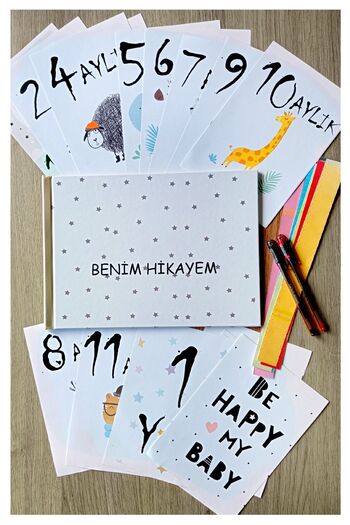 NATUREL Pregnancy And Mother & Baby Diary Pen Sticker Memory Cards