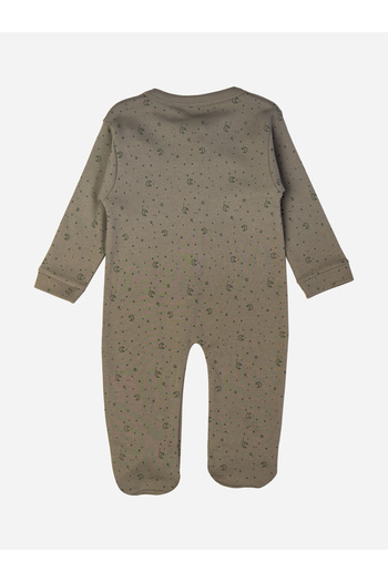 Babies Basic By Styli Star & Moon Print Long Sleeves Sleepsuit