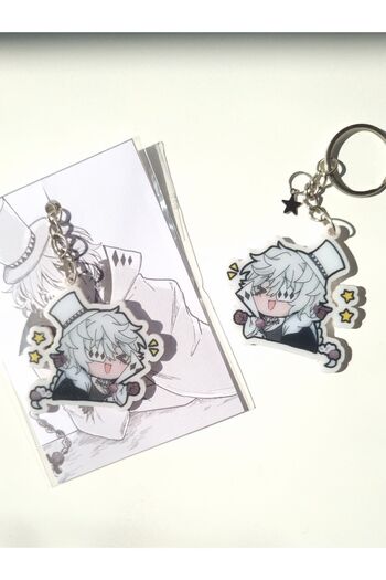 Yenaplanner حقيبة زينة/سلسلة مفاتيح من Bungou Stray Dogs Nikolai (قطعة واحدة)