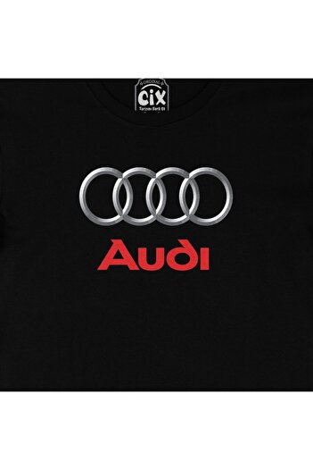 Cix Μαύρο μπλουζάκι με λογότυπο Audi