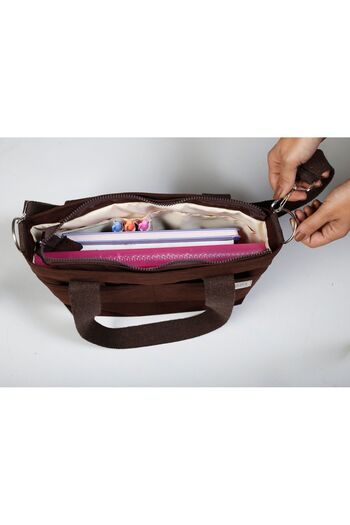 VAGO COLLECTION Zippered Canvas Bag Crossbody