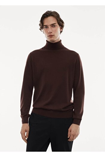 MANGO Man Turtleneck 100% merino wool Sweater