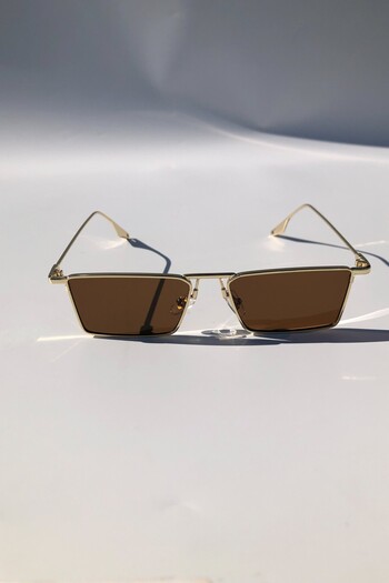 DSN Daisy Unisex Brown Sunglasses