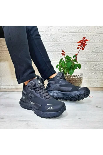 lumberjack Ανδρικές μπότες Burk Black Waterproof Outdor