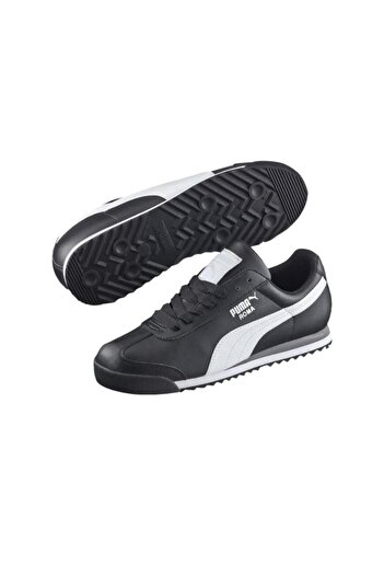 Puma Unisex Μαύρα Βασικά Αθλητικά Παπούτσια Roma