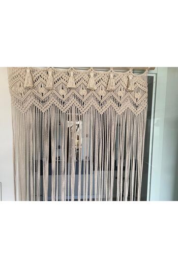cessehome Tasseled Macrame Curtain