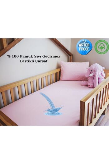 OGUZ ATA CONCEPT OĞUZ ATA CONCEPT 100% COTTON WATERPROOF RUBBERED LEAF MATTRESS PROTECTOR ALEZ