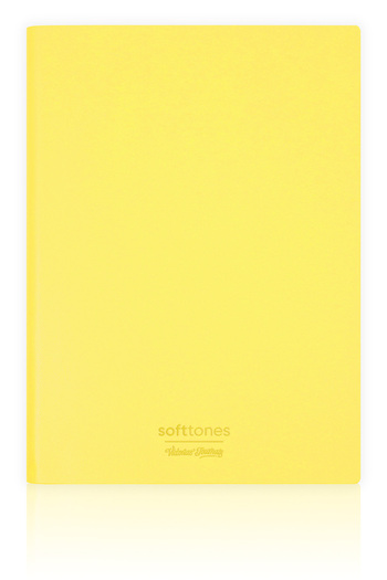Victoria's Journals Softtons A6 Striped Copybook with Flexible Cover - 96 Yp Cream