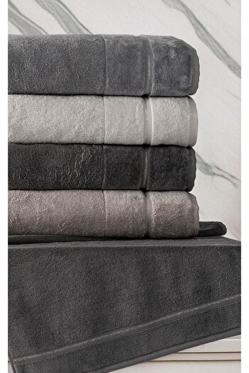 Altınbaşak New Season 100% Cotton 50X90Cm Luxury Hand and Face Towel Set - Boxed of 4