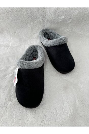 MODA SENİ Green Plush Soft Women's Slippers - Winter Comfortable Sole Gezer Home Garden