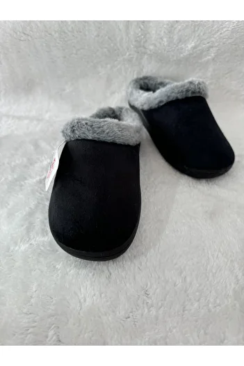 MODA SENİ Green Plush Soft Women's Slippers - Winter Comfortable Sole Gezer Home Garden