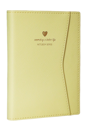 Victoria's Journals A6 Ivory 128 Sheets - Notebook with Snap and Pocket