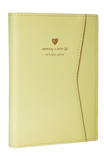 Victoria's Journals A5 Ivory 128 Sheets - Notebook with Snap and Pocket