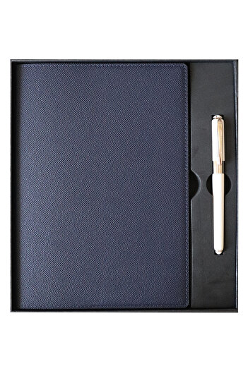 Victoria's Journals B5 Manager's Notebook with Box - 19X25 Cm, Ivory 96 Sheets, Monaco Pen