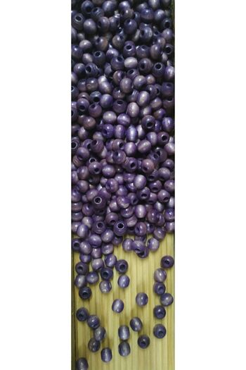 Selin Wooden Beads 10 Mm 100 Gr (Average ± 250 - 300 Pieces) Lilac