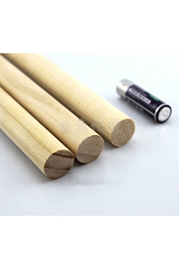 YuliCraft Yuli Craft 20mm (2cm) 5 Adet 50cm Yuvarlak Ahşap Çubuk, Makrome Çıta Sopa