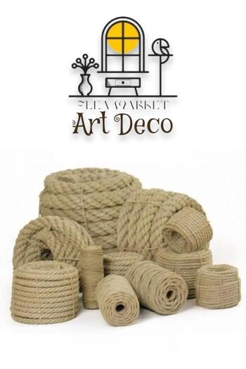 Artdeco 3 mm 50 meters Premium Quality Jute rope Jute Rope - Decoration rope - Hobby rope