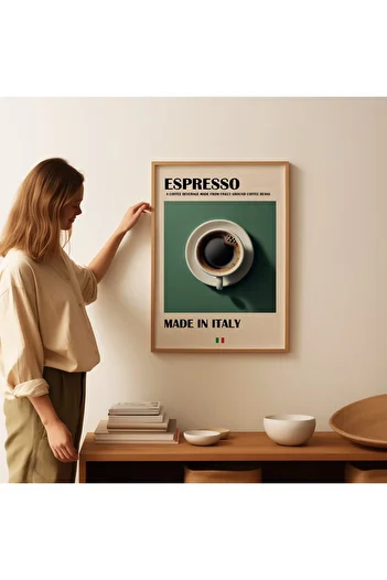 ARTHOUSECOLLECTIVE Espresso - Coffee Poster - High Resolution Frameless Poster at Painting Dimensions